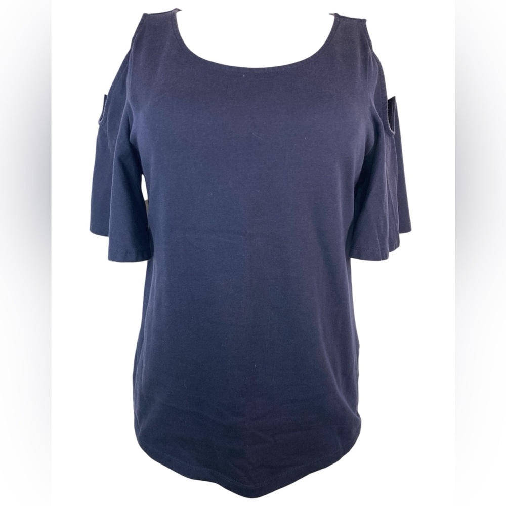 Lauren Ralph Lauren Short Sleeve Cold Shoulder Top Women’s Medium